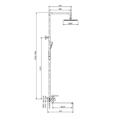 Душевая стойка Prohanss P31.24.05