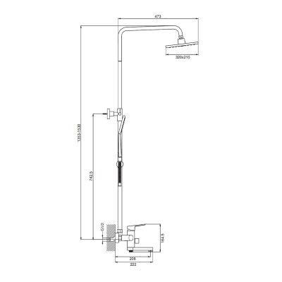 Душевая стойка Prohanss P60.24