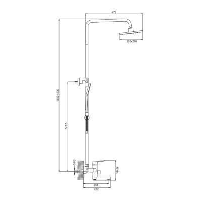 Душевая стойка Prohanss P60.24.09