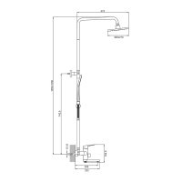 Душевая стойка Prohanss P60.24.09
