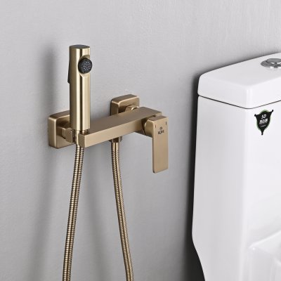 Смеситель с гигиеническим душем Rose R1805G-1