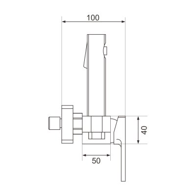 Смеситель с гигиеническим душем Rose R1805G-1