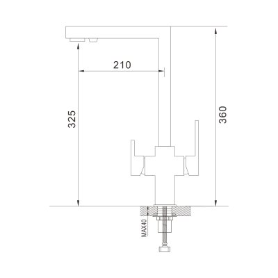 Смеситель для кухни Shevanik S148C