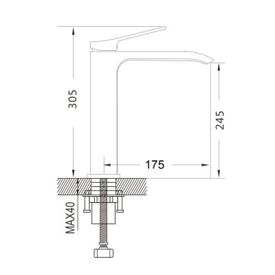Смеситель для раковины Shevanik S4011C