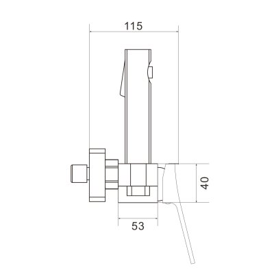 Смеситель с гигиеническим душем Shevanik S4005C-1
