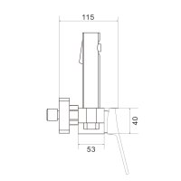 Смеситель с гигиеническим душем Shevanik S4005C-1