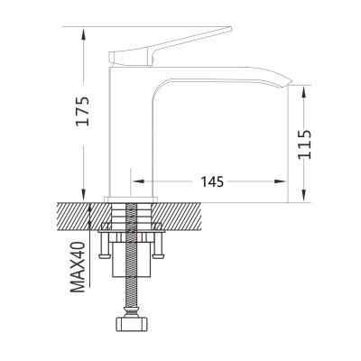 Смеситель для раковины Shevanik S4101C