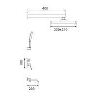Душевой комплект Shevanik S4135C