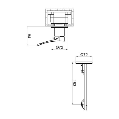 Смеситель для раковины Shevanik S4341T