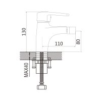 Смеситель для биде Shevanik S5007T
