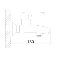 Смеситель для ванны Shevanik S5002T