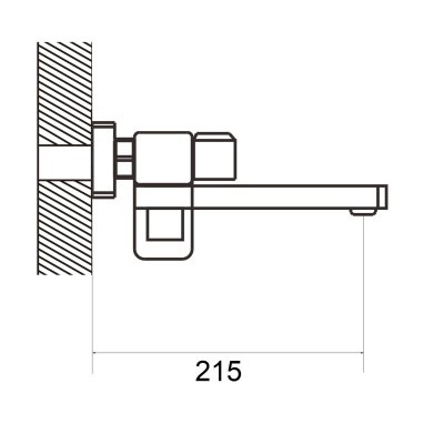 Смеситель для ванны Shevanik S9952C