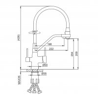 Смеситель для кухни Frap F43550-6