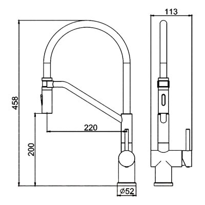 Смеситель для кухни Gerhans K14292B-2