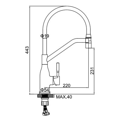 Смеситель для кухни Ledeme L4798A-9