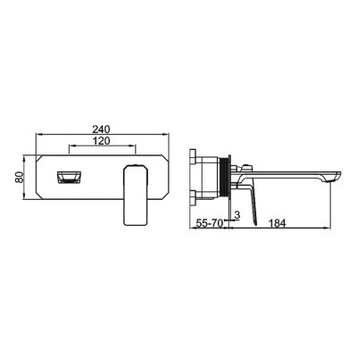 Смеситель для раковины Gerhans K11507D