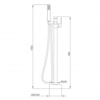 Смеситель для ванны Frap F3091-3