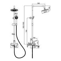 Душевая стойка Ledeme L2482