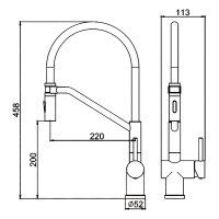 Смеситель для кухни Gerhans K14292D-12