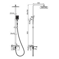 Душевая стойка Gerhans K19107D