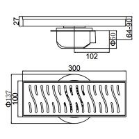 Душевой трап Gerhans K80410Y-30