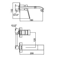 Смеситель для раковины Ledeme L1094-1