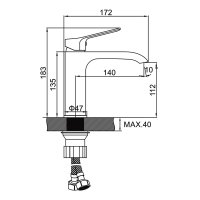 Смеситель для раковины Ledeme L1094SR