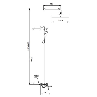Душевая стойка Gappo G2427-3
