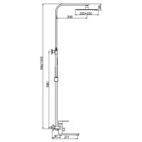 Душевая стойка Frap F24802-9
