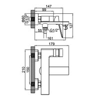 Смеситель для ванны Ledeme L3194Y