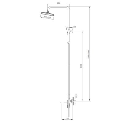 Душевая стойка Splenka S55.24.08