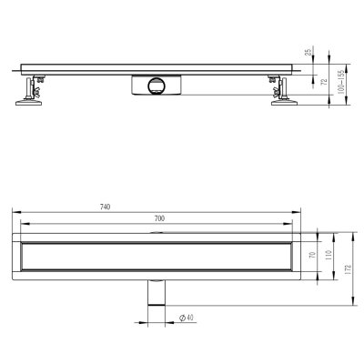 Душевой трап Raglo R652.70.03