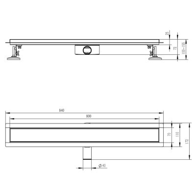 Душевой трап Raglo R652.80.03
