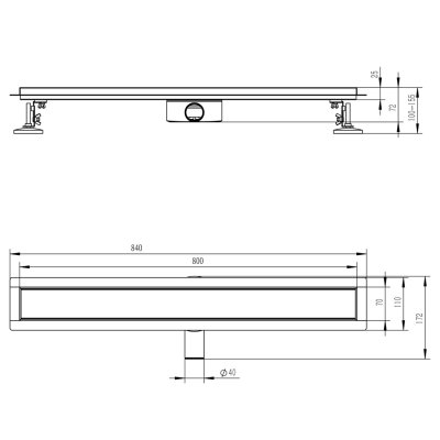Душевой трап Raglo R652.80.33