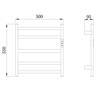 Полотенцесушитель электрический Raglo R350.01.09