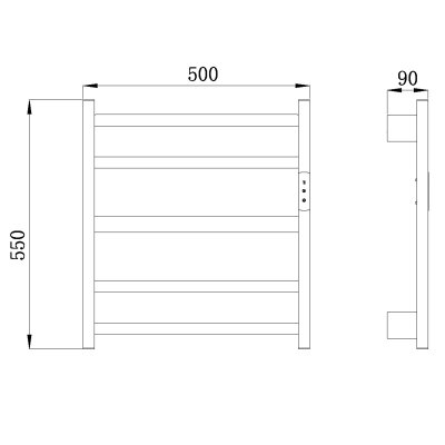 Полотенцесушитель электрический Raglo R350.02.05