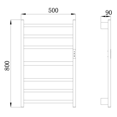 Полотенцесушитель электрический Raglo R350.07.33