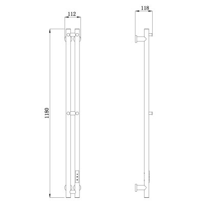 Полотенцесушитель электрический Raglo R350.11.09