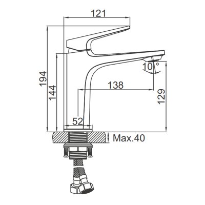 Смеситель для раковины Gerhans K11029