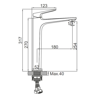 Смеситель для раковины Gerhans K11129D