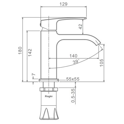 Смеситель для раковины Raglo R02.10.23