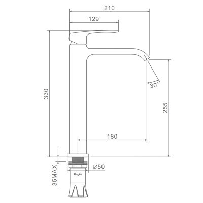Смеситель для раковины Raglo R02.15.23