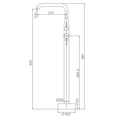 Смеситель для ванны Raglo R20.33.09
