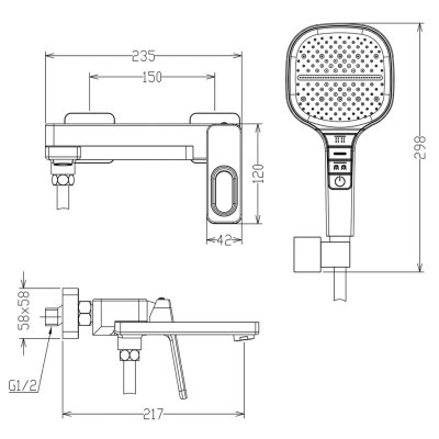 Смеситель для ванны Raglo R51.30.09