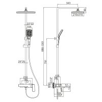 Душевая стойка Gerhans K19129