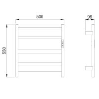 Полотенцесушитель электрический Raglo R350.01.09