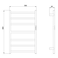 Полотенцесушитель электрический Raglo R350.06.03
