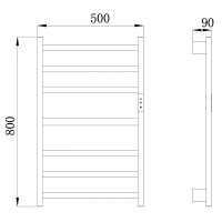 Полотенцесушитель электрический Raglo R350.07.03