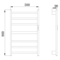 Полотенцесушитель электрический Raglo R350.07.09