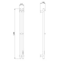 Полотенцесушитель электрический Raglo R350.11.09
